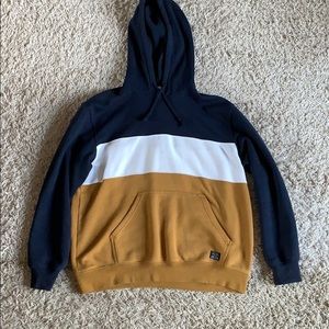 Men’s H&M dark blue white and beige hoodie